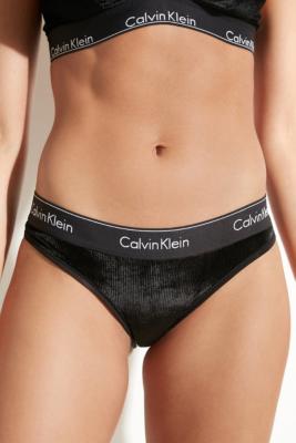 Calvin klein 2025 black velvet knickers