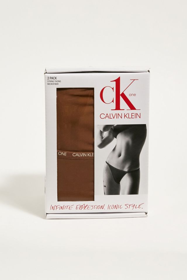 Lot de 2 Strings Calvin Klein Cannelle #3