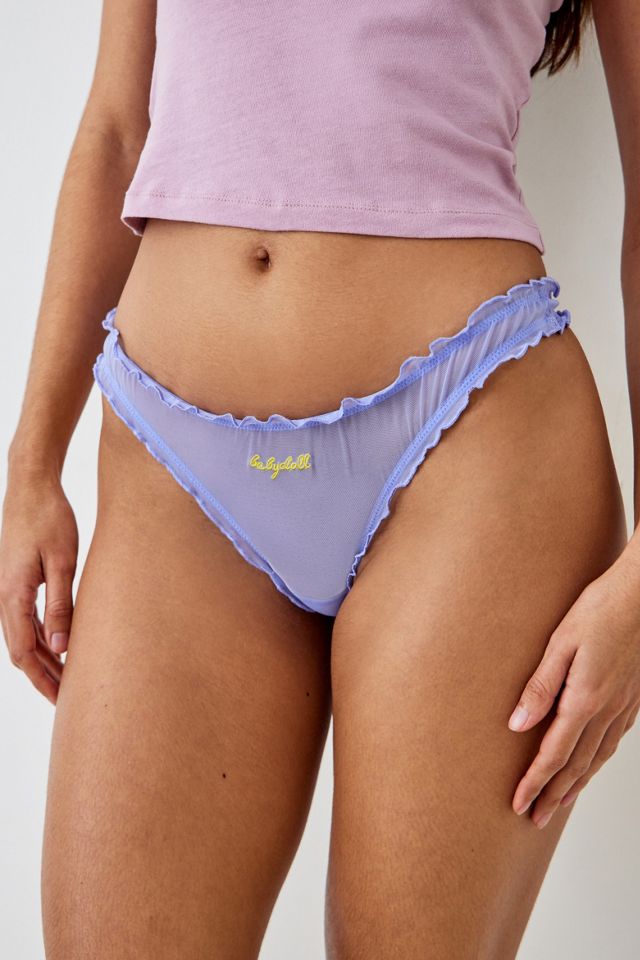 Out From Under Babydoll Bestickte Mesh Tanga #1