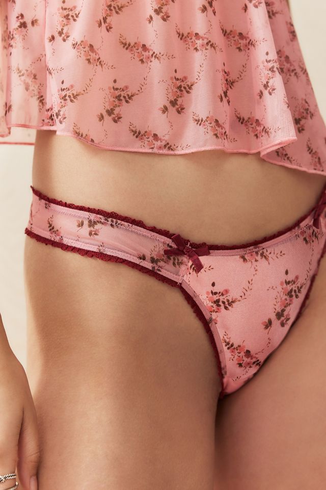 Out From Under Floral Double Layer Thong #2