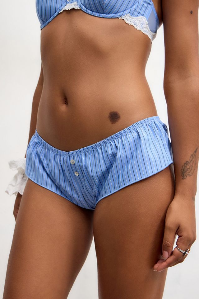 Out From Under Blue Micro Cotton Shorts #1