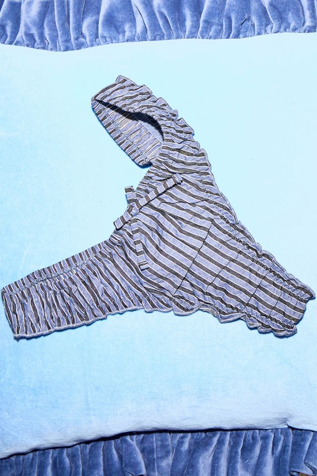 Out From Under Pinstripe Thong #4