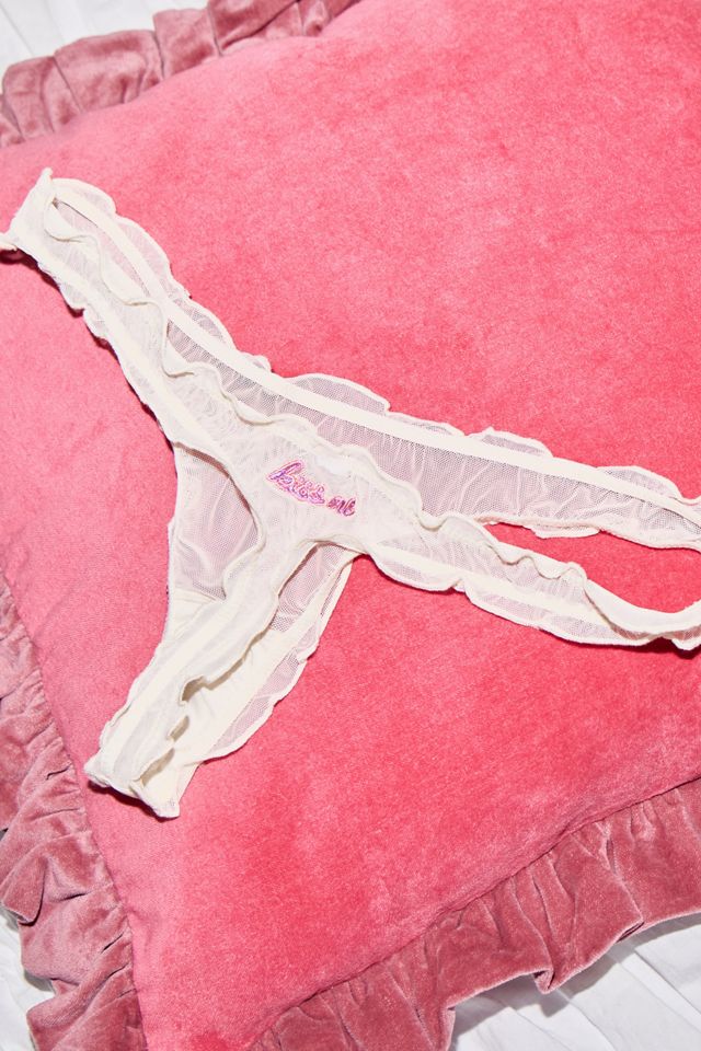 Out From Under Kiss Me Frill Mesh Thong #3