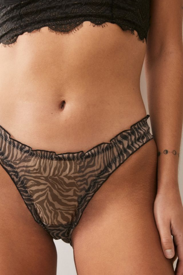 Out From Under Zebra Sheer Knickers