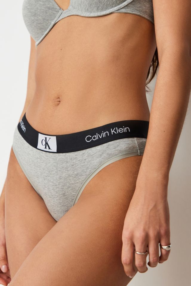 Calvin Klein Ck96 Modern Cotton Bikini In Black At Urban Outfitters