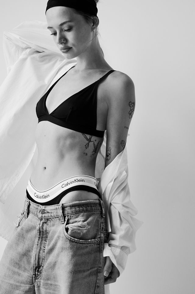 Modern Cotton Conjunto Top Y Braguita Calvin Klein Set De Regalo