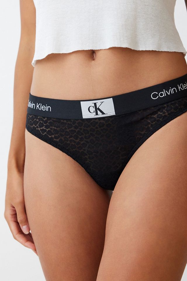 Calvin Klein Leoparden-Print Moderner Tanga #1