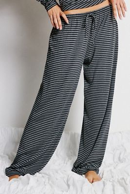 Out From Under Demi Gestreifte Jersey-Pyjamahose