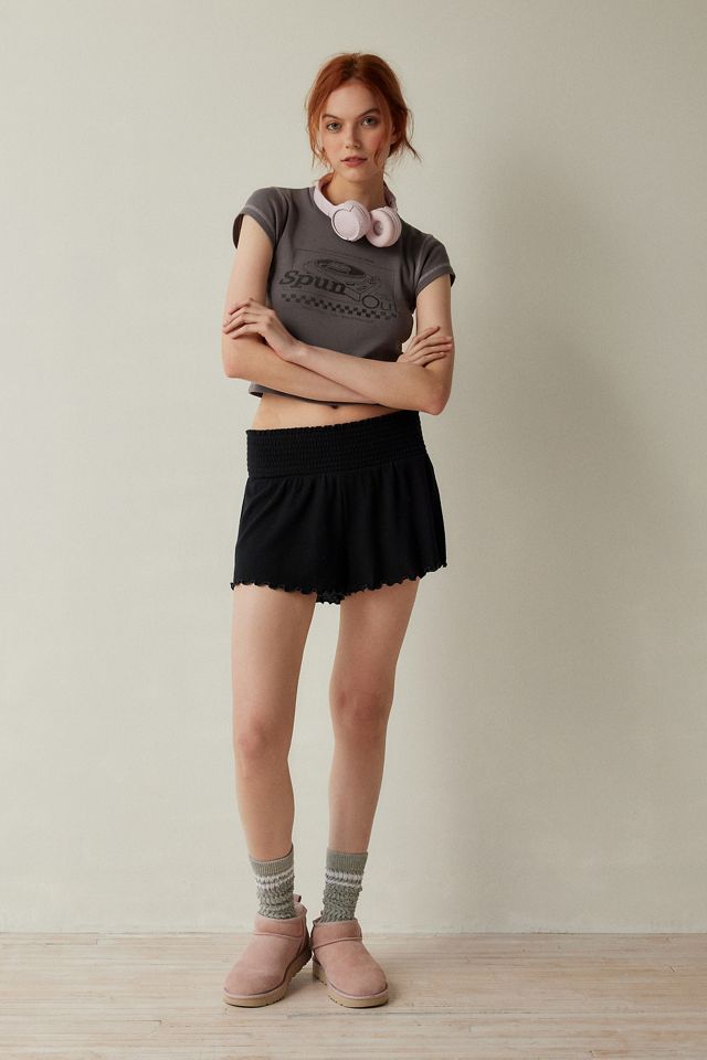 Out From Under Cosy Lettuce-Edge Shorts
 #1
