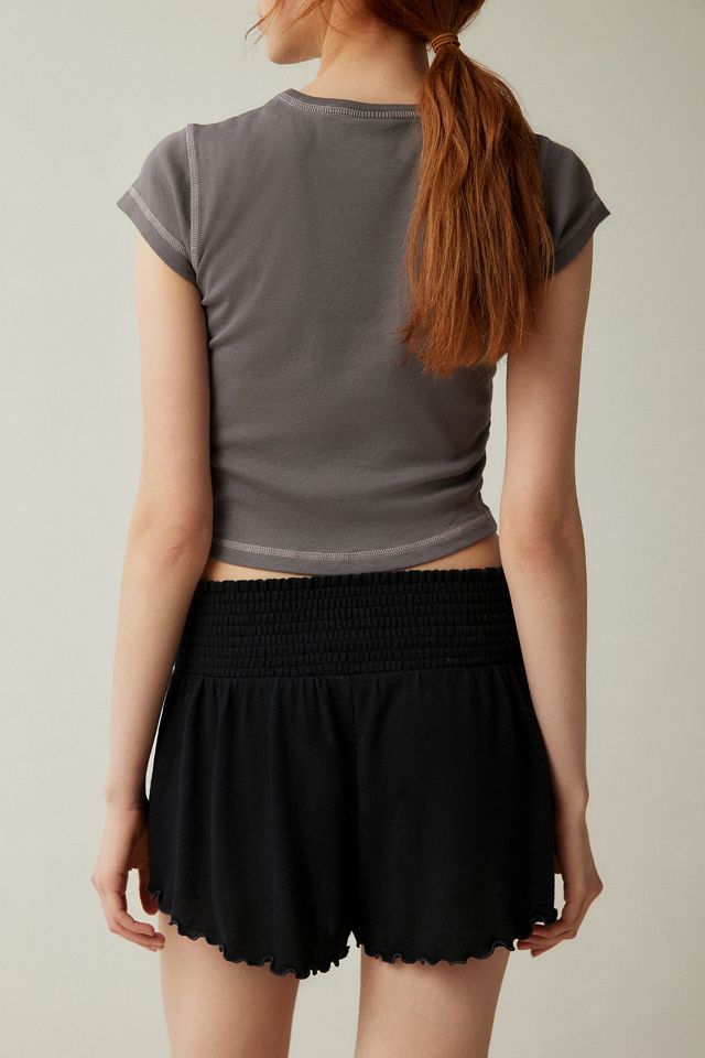 Out From Under Cosy Lettuce-Edge Shorts
 #3