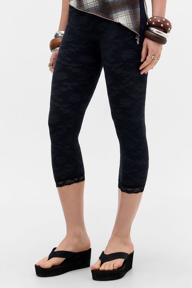 Pantalones Capri de Encaje Sin Costuras Tammy Out From Under #1