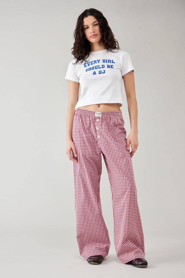 BDG Red Gingham Clean Trousers  #1