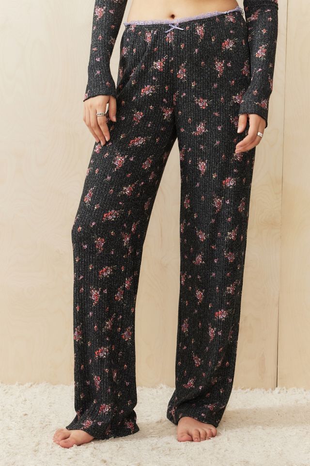 Out From Under Ribbed Wide Leg Lounge Pants