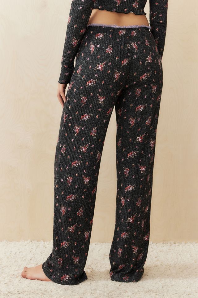 Out From Under Ribbed Wide Leg Lounge Pants #3
