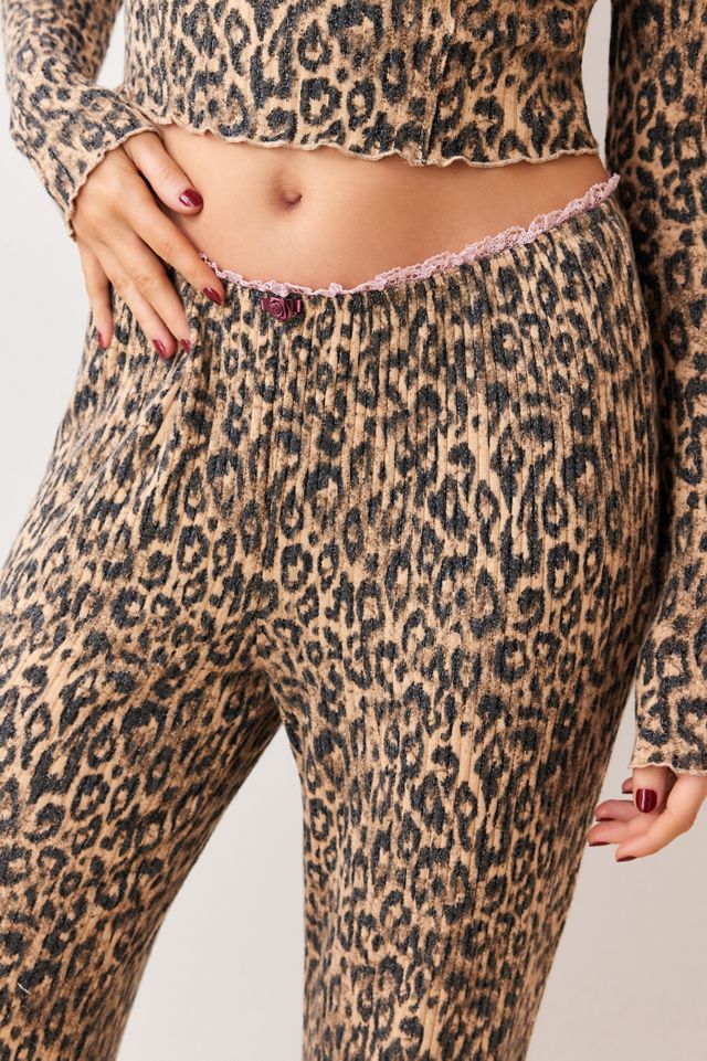 Pantaloni da Casa Leopardati Out From Under #2