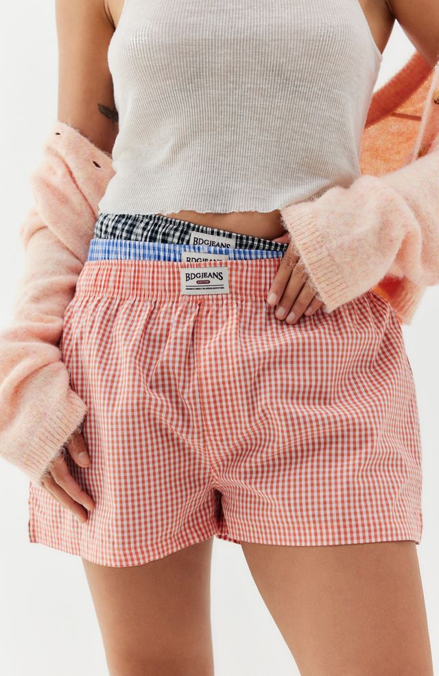 BDG Gingham Boxer Shorts  #6