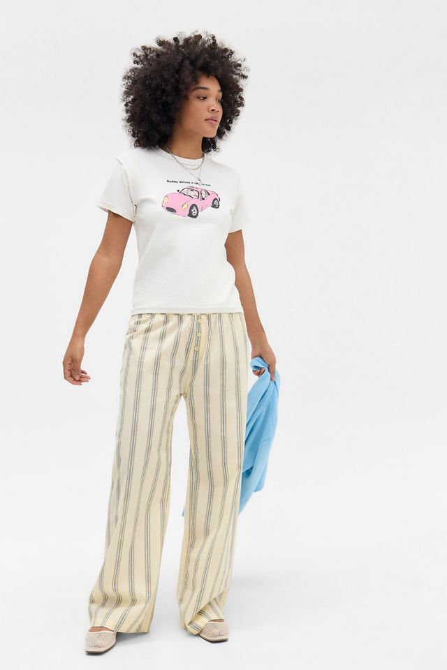 Pantalons droits à rayures BDG #1