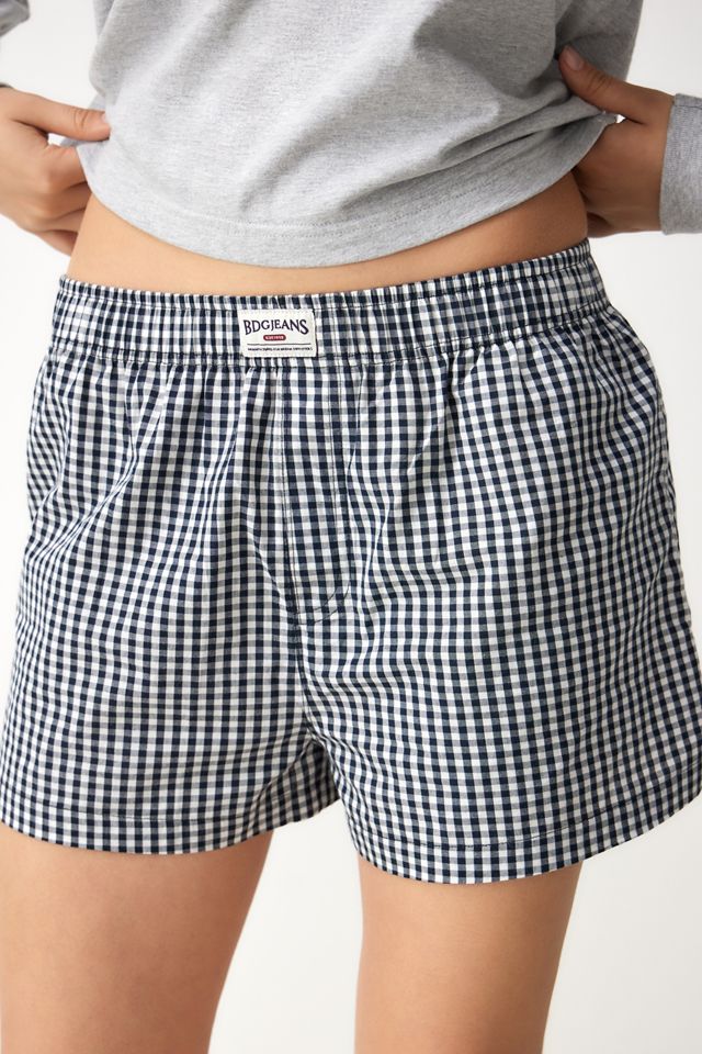 BDG Gingham Boxer Shorts #1