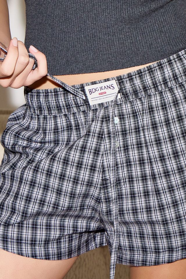 Short boxer à carreaux Joshua noir Out From Under #2
