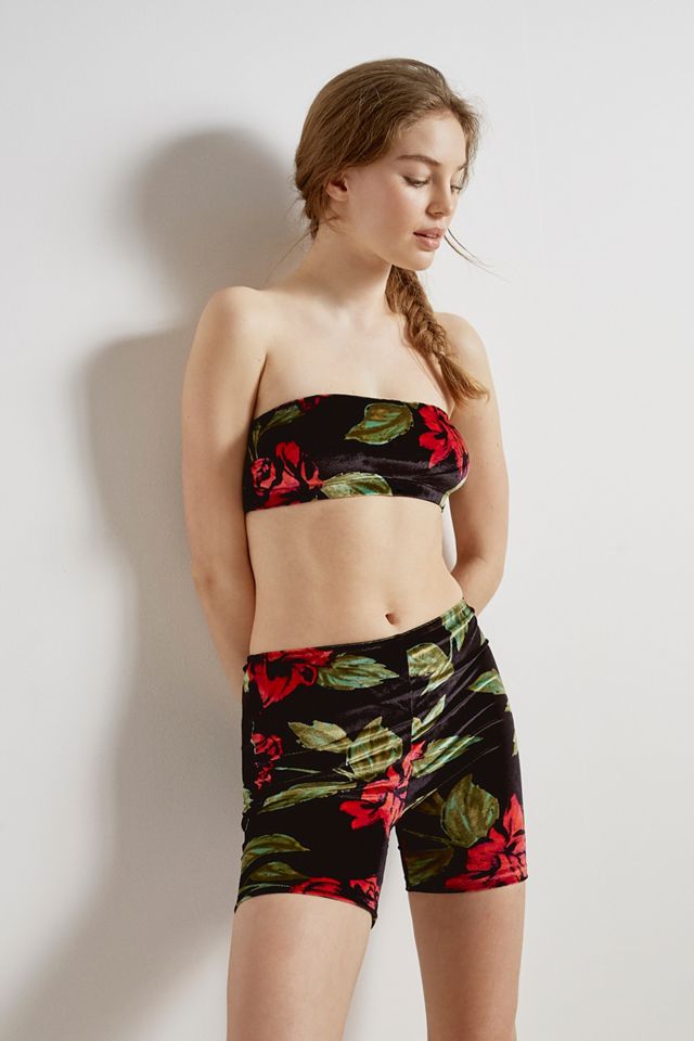 Out From Under – Geblümte Radlerhose „Diandra“ aus Velours #2