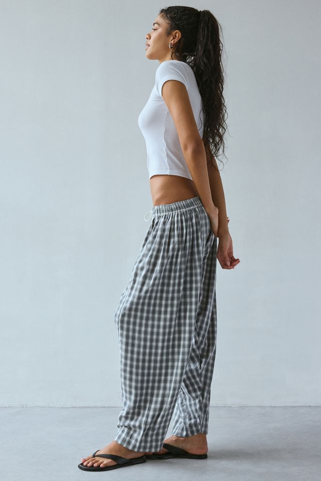 iets frans... Shiny Grey Woven Balloon Pant