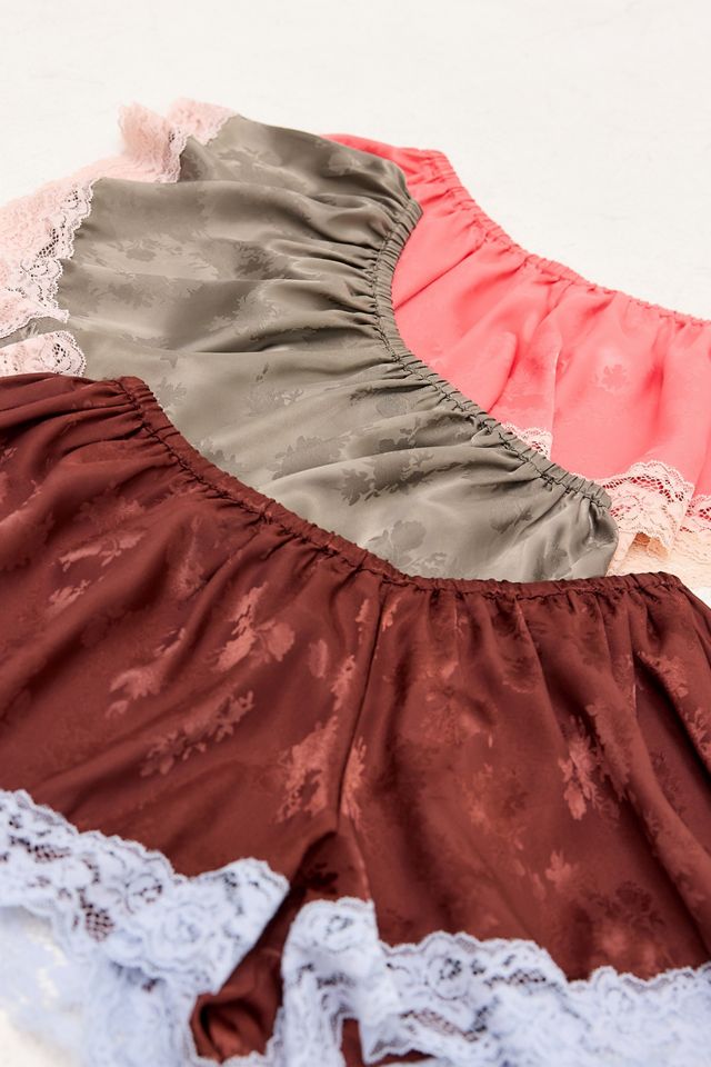 Short en satin avec dentelle Out From Under #9