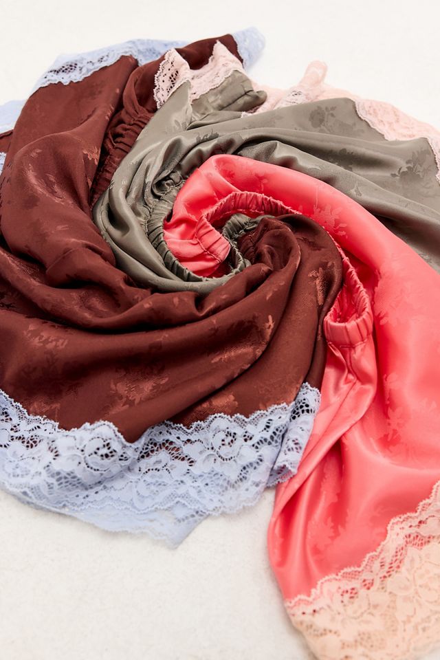 Out From Under Lace Satin Shorts #9