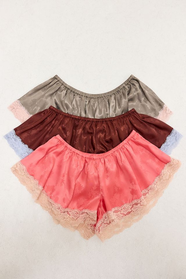 Short en satin avec dentelle Out From Under #4