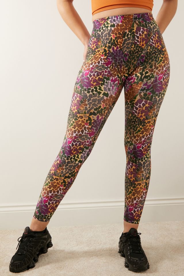 Adam Selman French Cut Leopard Print Leggings