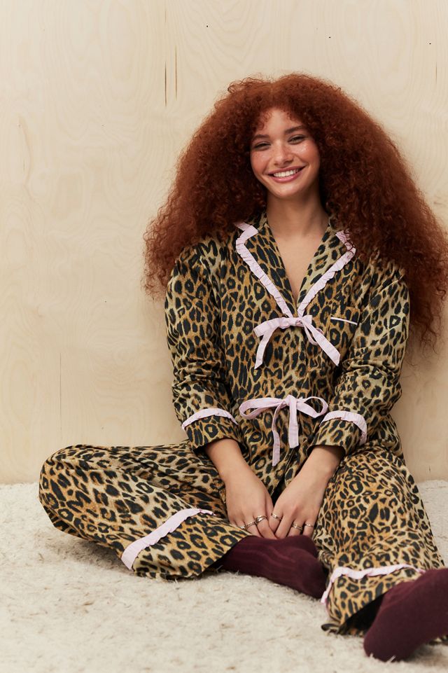 Damson Madder Antonella Leopard Print Pyjama Set #2