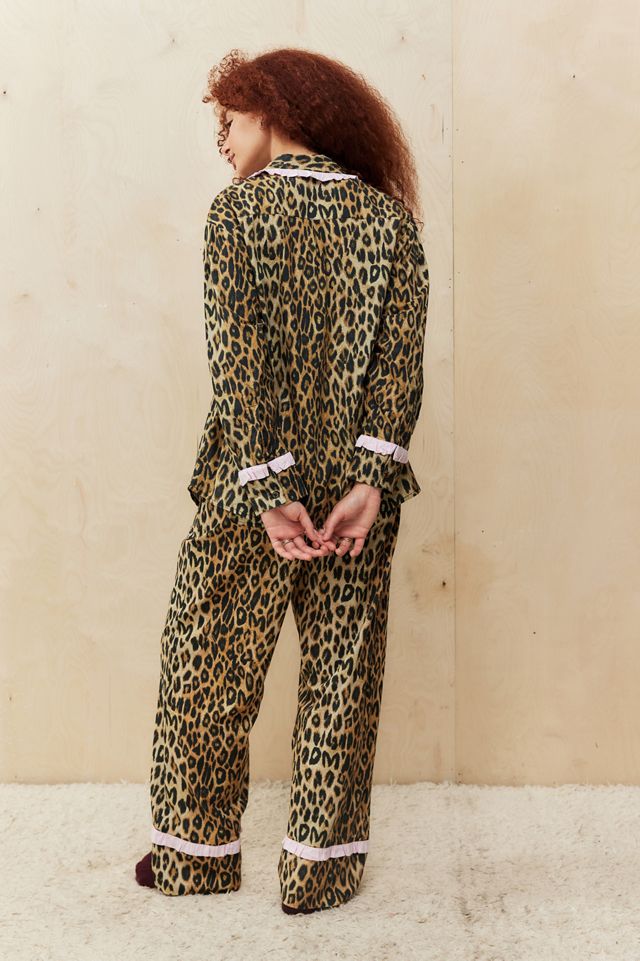 Damson Madder Antonella Leopard Print Pyjama Set #6