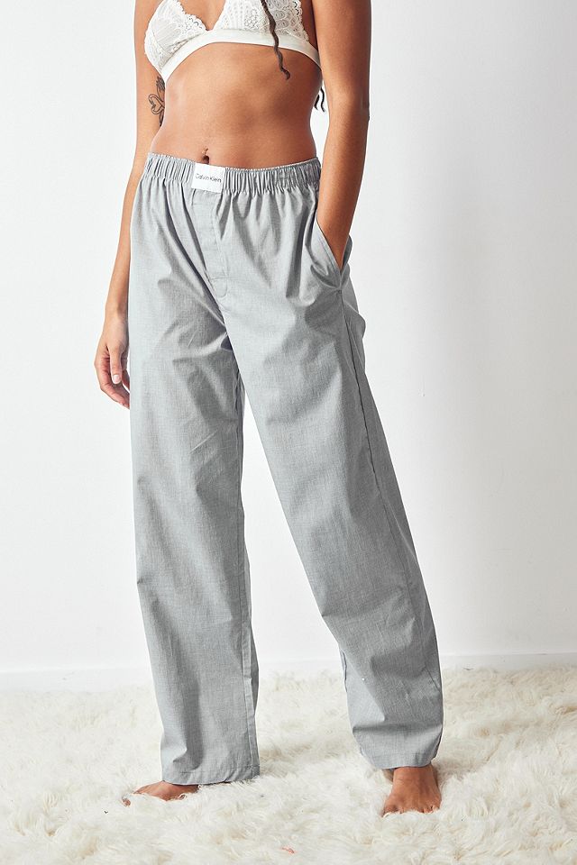 Calvin Klein Heather Pure Cotton Pyjama Pants | Urban Outfitters UK