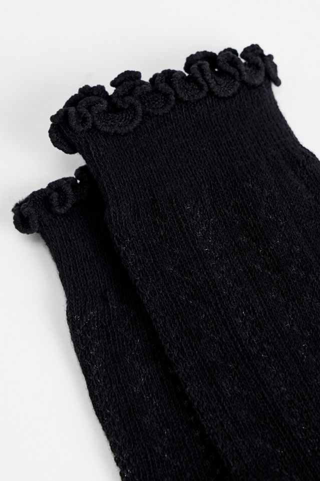 Calzini Out From Under Heart Pointelle a Bordo Lattuga #2