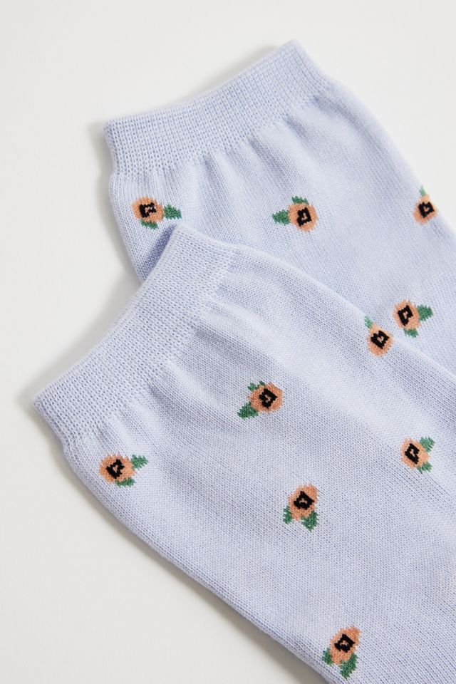 BAGGU Blue Rosette Socks #2