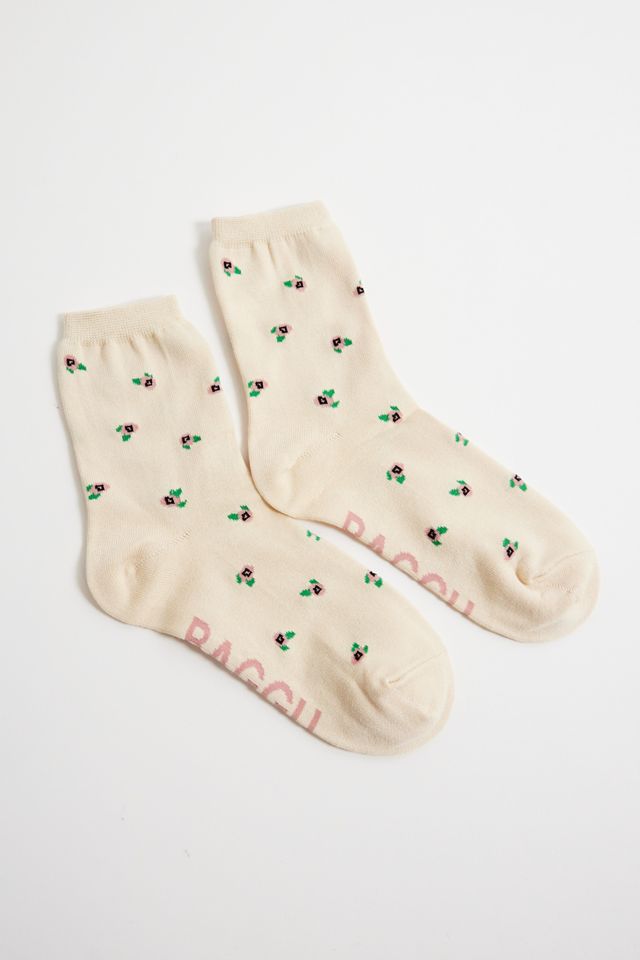 Chaussettes BAGGU Rosette Crème #1