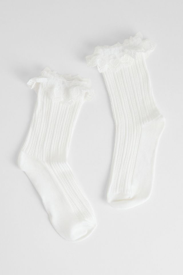 Out From Under Socken mit Herz-Rüschen