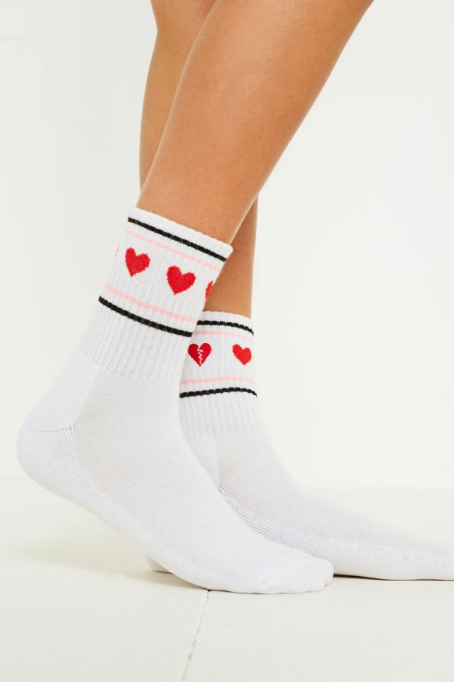 Heart Motif Socks #1