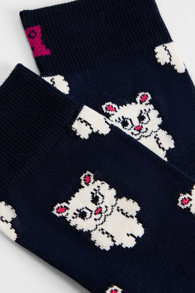 Calcetines Negros de Gatito Lindo Happy Socks #2