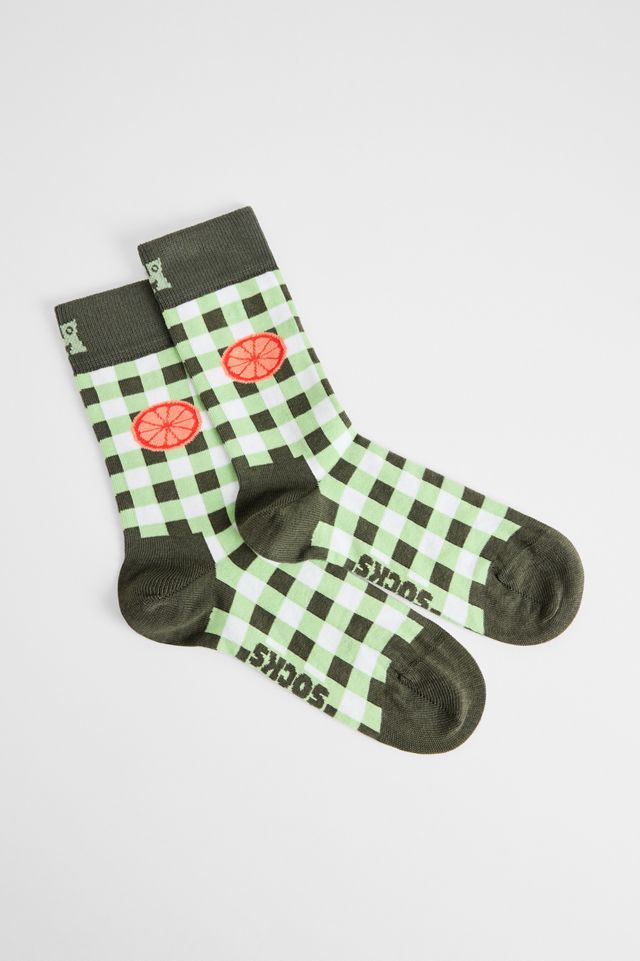 Calcetines de Cuadros Vichy Naranja Happy Socks #1
