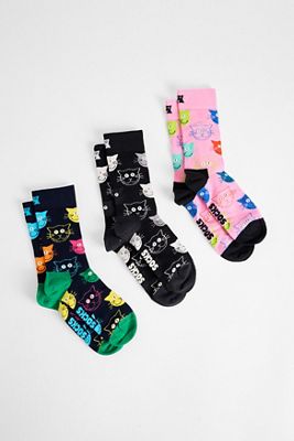 Paquete de 3 Calcetines de Gato Happy Socks