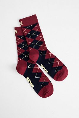 Chaussettes mi-mollet à motif argyle Happy Socks