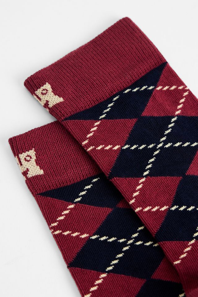 Chaussettes mi-mollet à motif argyle Happy Socks #1