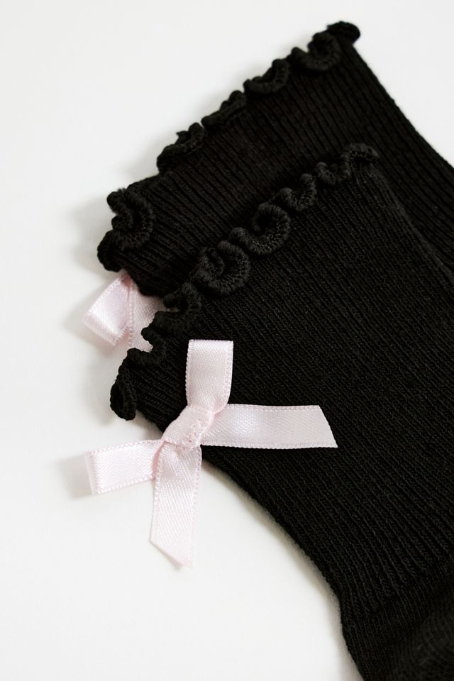 Out From Under Cropped Bow Socks  #2