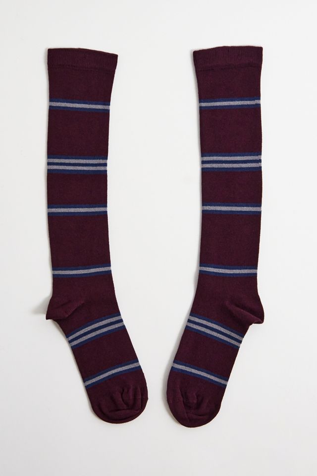 Chaussettes hautes au genou à rayures Out From Under #1