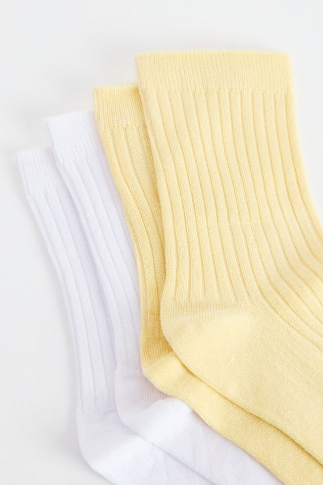 Out From Under Clean Ribbed 2-Pack Socks #1