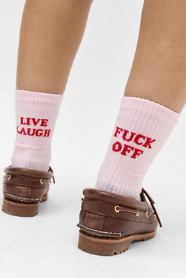 Live Laugh F*ck Off Socks en taille: TAILLE UNIQUE - Out From Under - Modalova