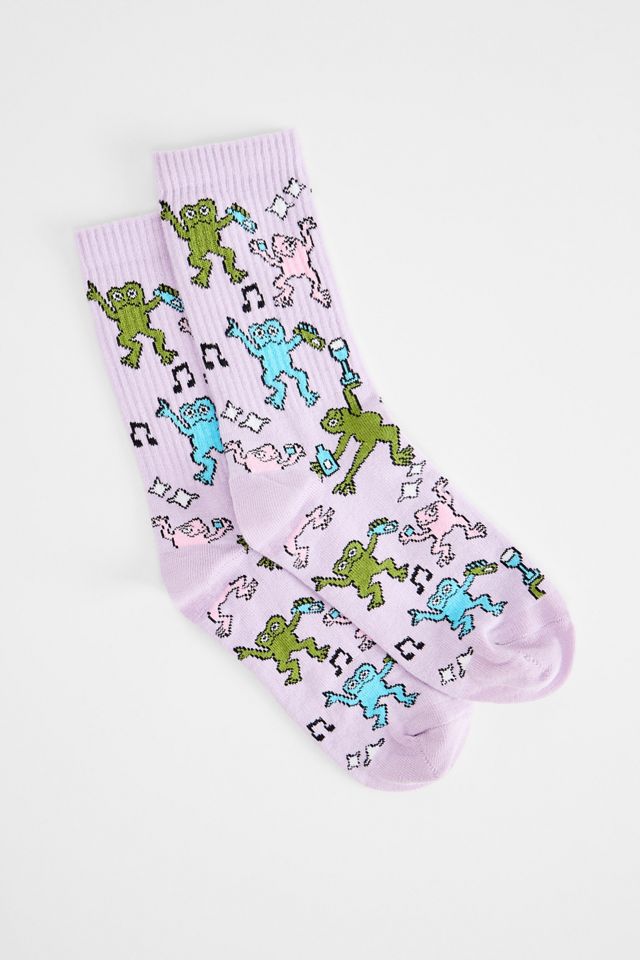 Out From Under Crazy Dancing Frog Socks #1