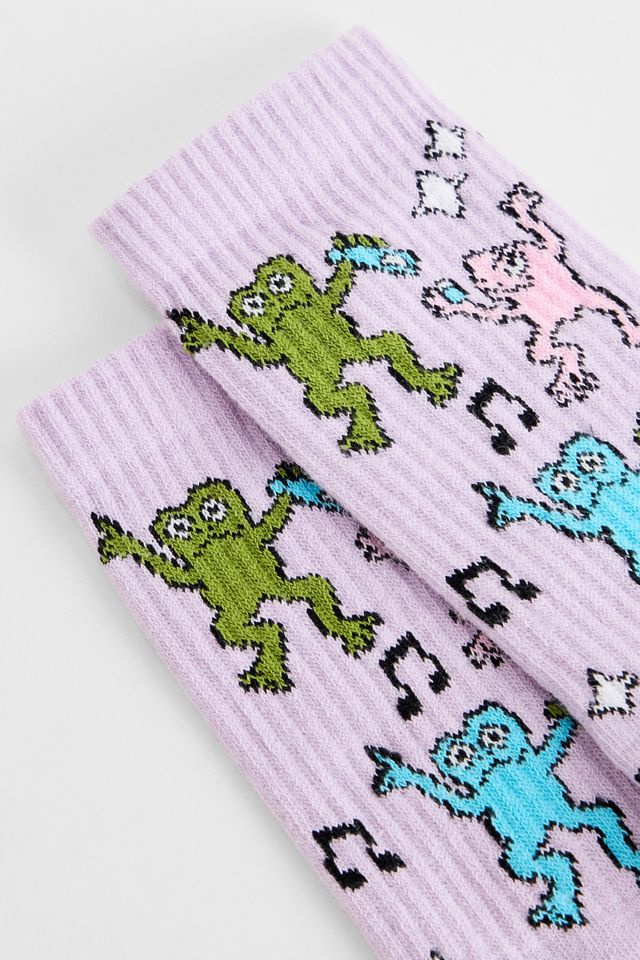Out From Under Crazy Dancing Frog Socks #2