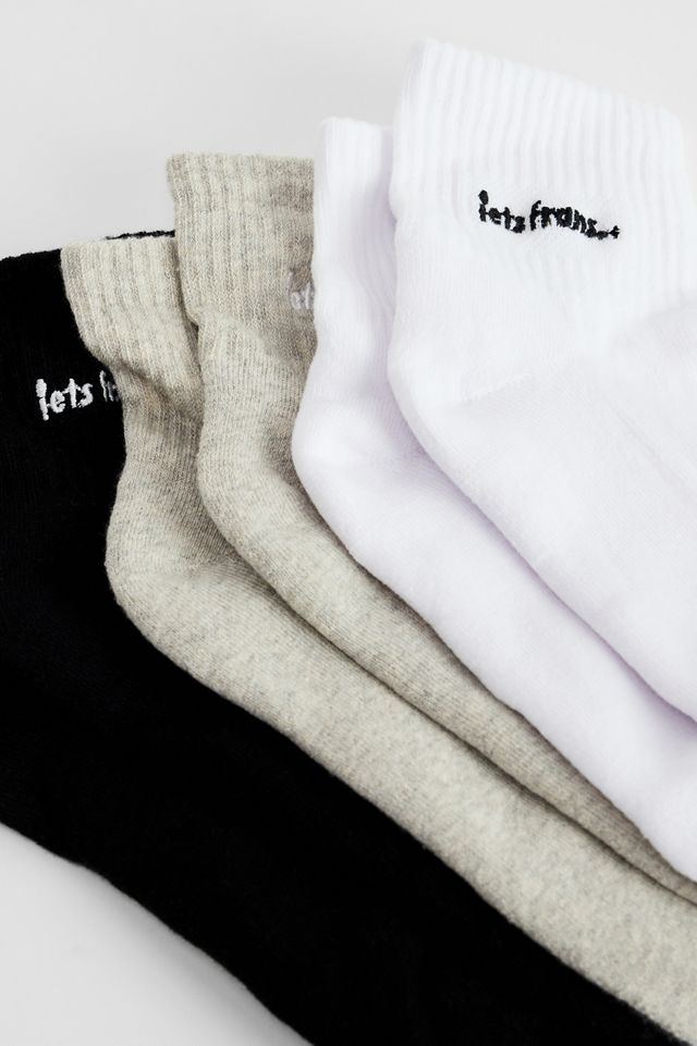 iets frans... 3-Pack Crop Ankle Socks #1
