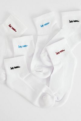 iets frans... 3-Pack Crop Ankle Socks